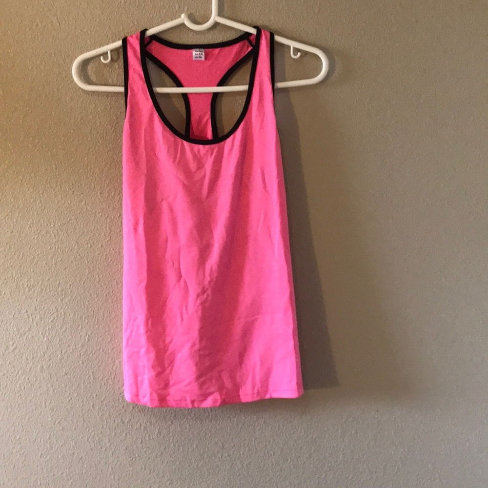 hot pink workout shirt - NEVER WORN